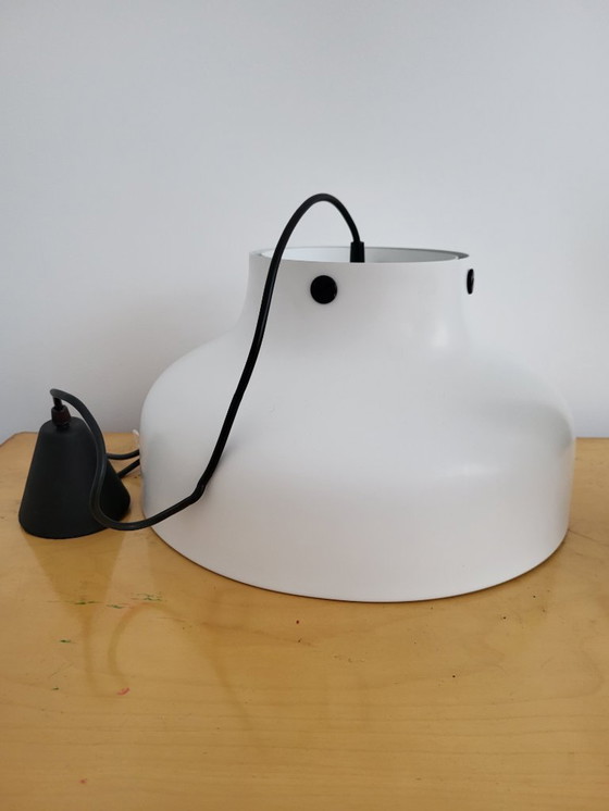 Image 1 of Vintage hoffmeister leuchten hanglamp, Scandinavische stijl, wit metaal