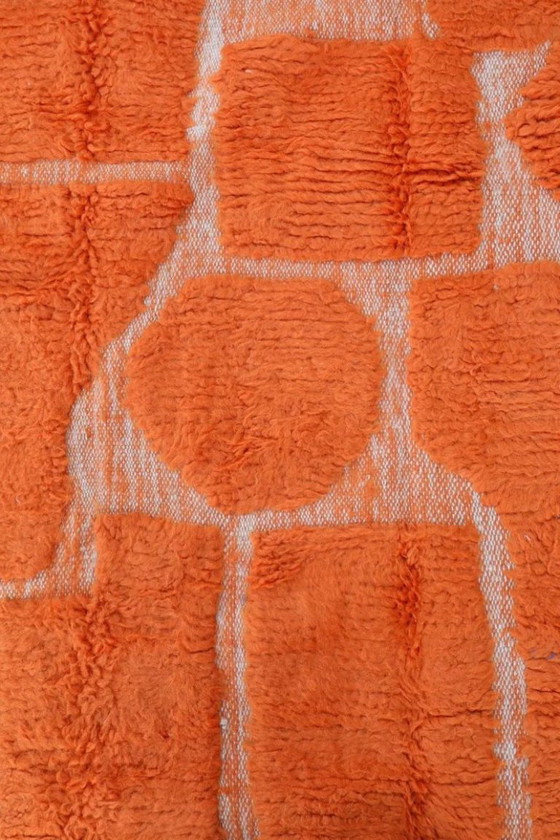 Tapis Tapis Artisanal Orange En Laine 220cmx330cm – Cotton (photo 6 of 6)
