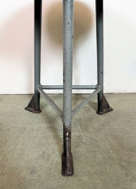 Image 1 of Grey Industrial Workshop Stool, 1960s