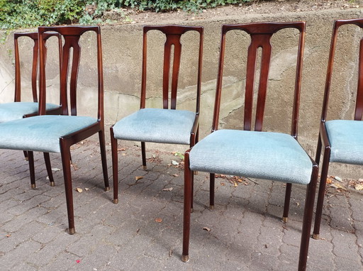 Original Lübke Palisander Stühle 5 Stück 60er