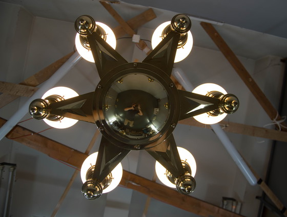 Image 1 of Rare lustre Art Nouveau d'Emil Kralik pour Vulkania, années 1920