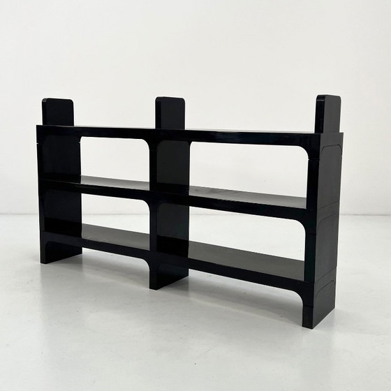 Image 1 of Zwarte modulaire plank van Olaf Von Bohr voor Kartell, jaren 70
