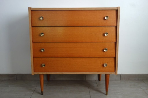 Commode Vintage 4 Tiroirs Années 70 – ladekasten, Wood