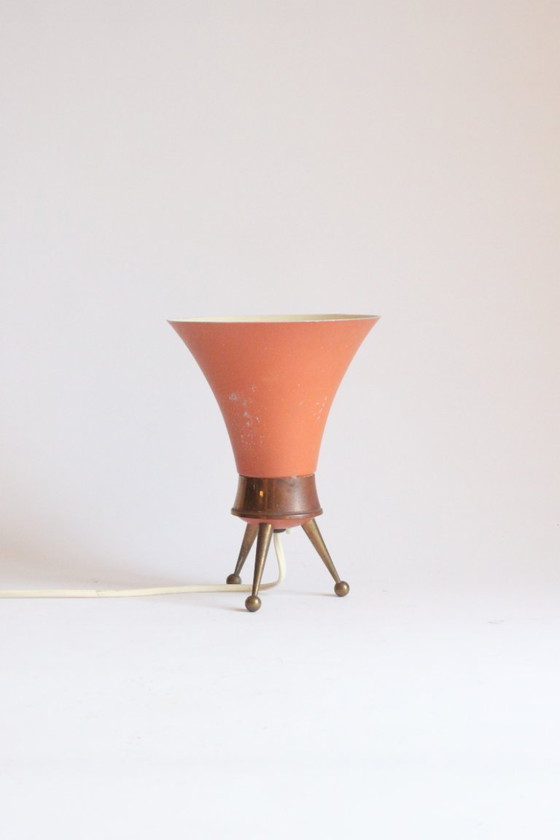 Image 1 of Lámpara de mesa con trípode de la era atómica, década de 1950