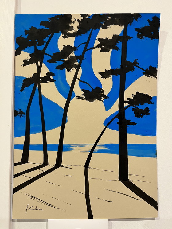 Image 1 of Gouache and India ink on paper. 30x21cm