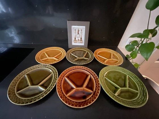 Sarreguemines Fondue/Gourmet Vintage Plates – Crockery, Ceramic (photo 3 of 15)