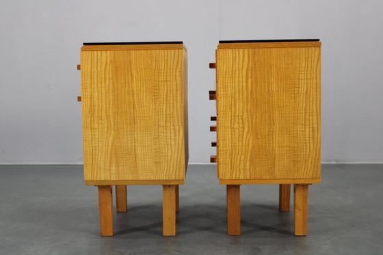 Image 1 of 1960 Frantisek Mezulanik Paar ladekasten, Tsjecho-Slowakije