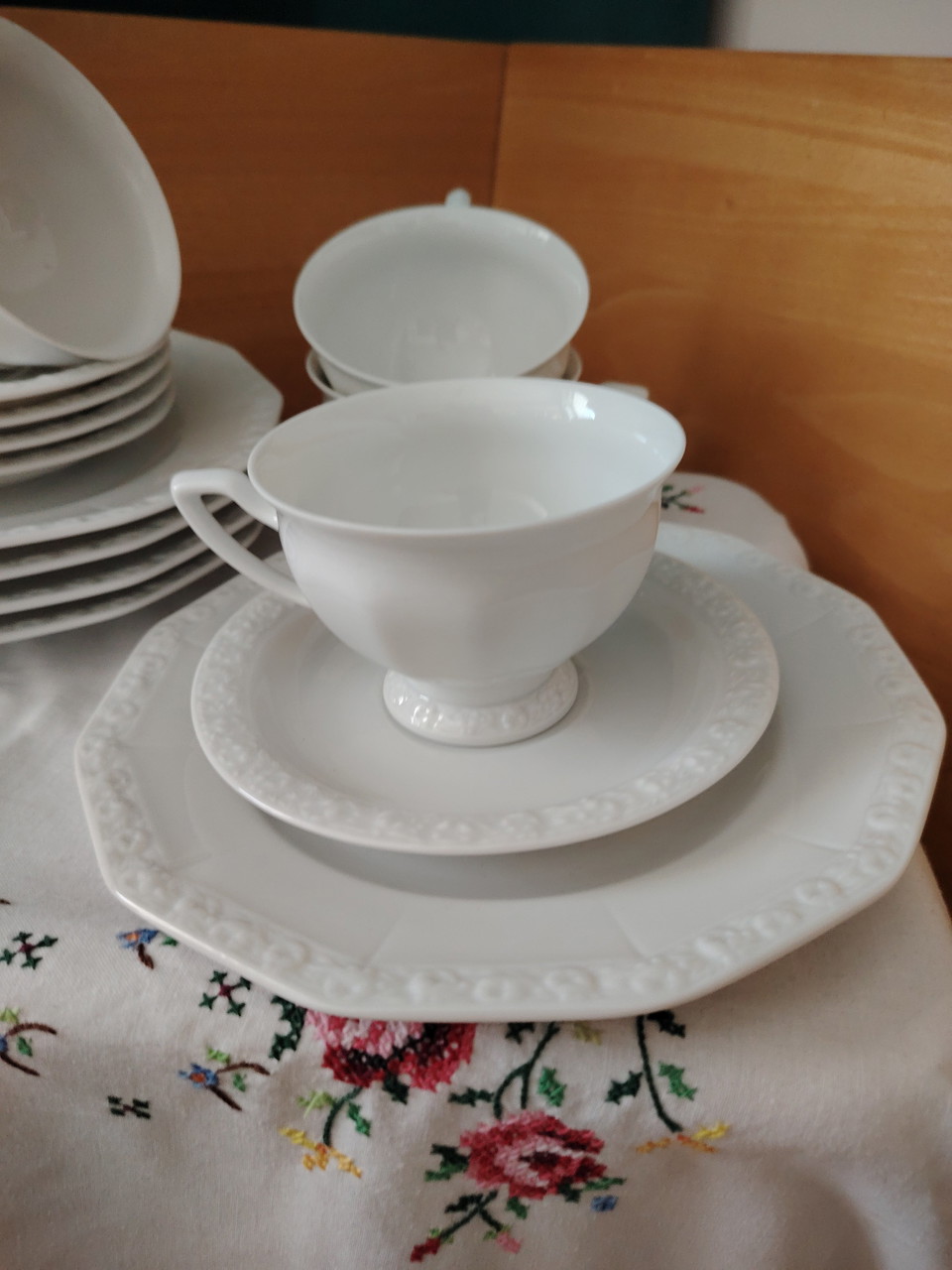 Rosenthal classic rose Maria weiß Kaffee / | Geschirr gebraucht