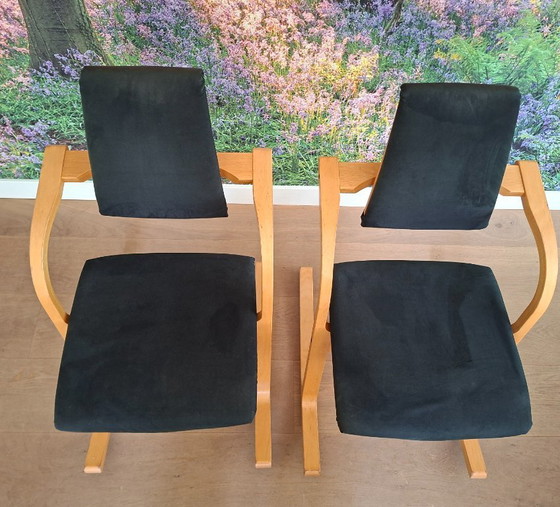 Image 1 of Set di 2 sedie ergonomiche a slitta Stokke Actulum 102 – design scandinavo