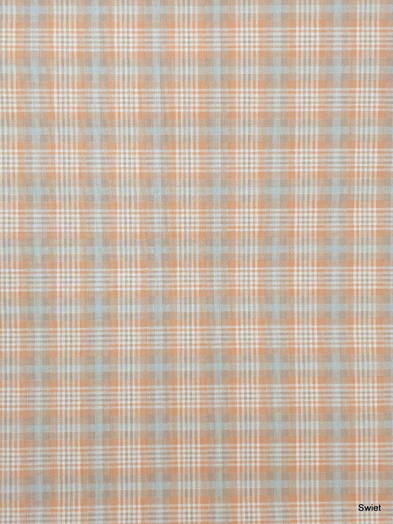 Image 1 of Papier peint vintage à losanges 14295, orange, bleu, beige