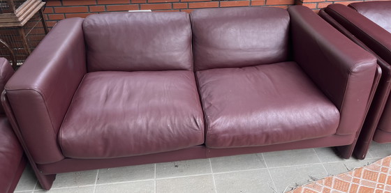 Image 1 of Poltrona Frau Set, 3 Doppelsofas & 1 Sessel