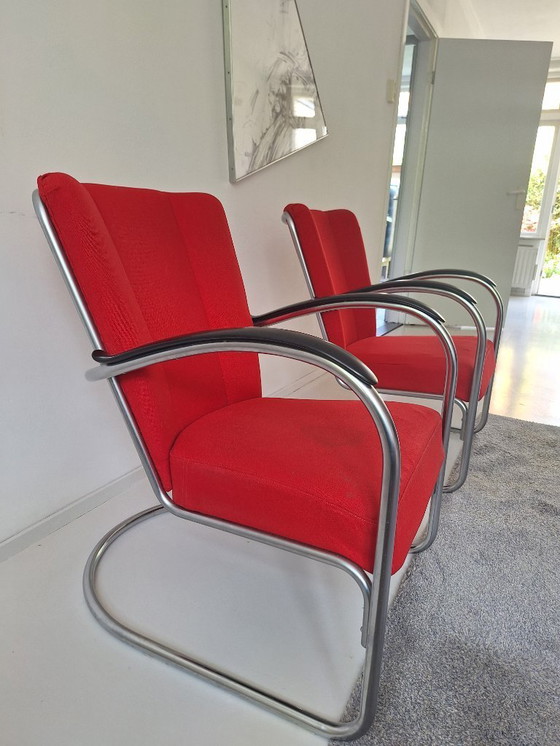 Image 1 of 2 fauteuils Gispen 412