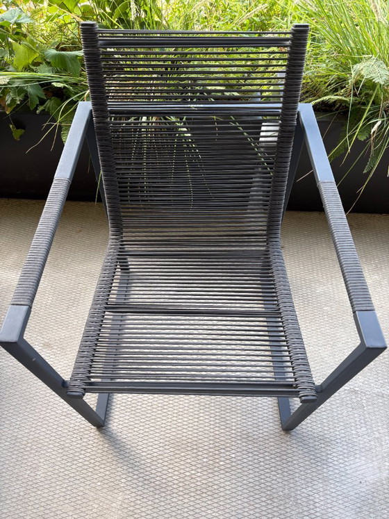 Garden table with 4 Borek chairs – Garden sets, Textile, Metal (photo 5 of 5)