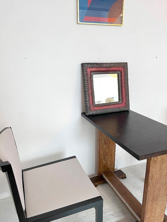 Image 1 of Keramische spiegel, Frankrijk, 1960