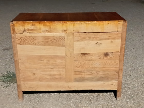 Commode Art Déco en noyer clair – Authentique savoir-faire des années 1930 – Wood (photo 7 of 7)