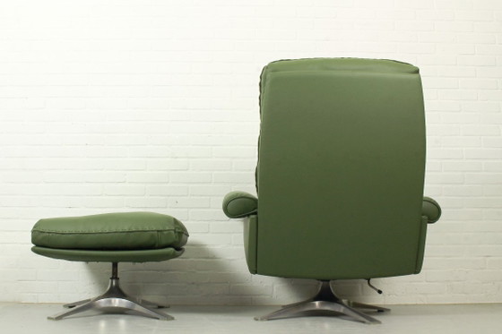 Image 1 of De Sede DS-31 High-Back Lounge Chair & Ottoman, 1970s