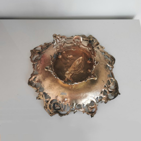 Image 1 of CENTROTAVOLA - FRUTTAIERA CON NINFA E ANGELI