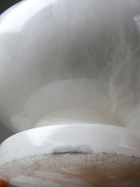 Image 1 of Vintage white alabaster bowl or trinket dish, Italy, 1960s-1970s