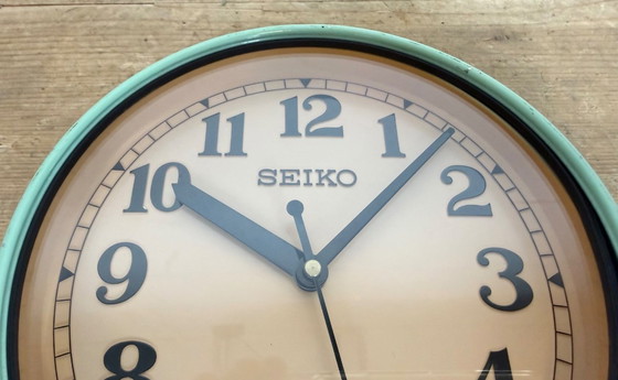 Image 1 of Vintage groene Seiko scheepswandklok, jaren 70