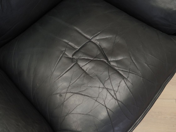 Image 1 of Leren fauteuil, Italiaans ontwerp, jaren 1960, productie: Italië