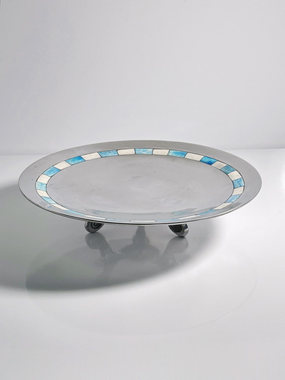 Image 1 of Ciotola vintage indonesiana per piedi di metà secolo con intarsi, anni '50, per i Paesi Bassi