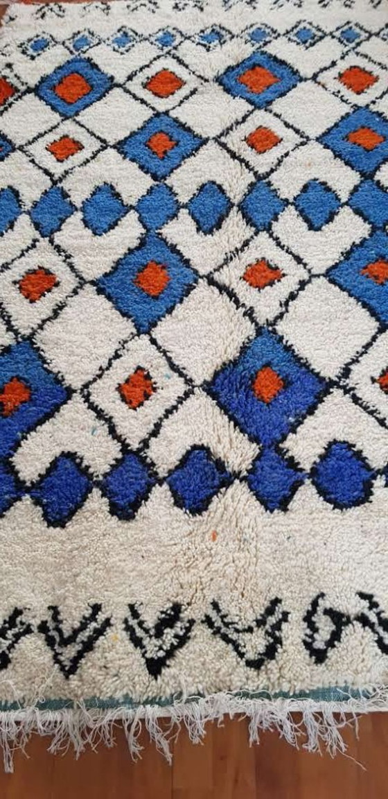 Image 1 of Hand-knotted Berber wool rug 225x160cm