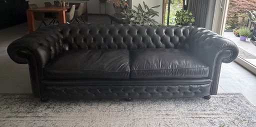 Originale inglese Springvale Chesterfield, modello Bristol Springvale, nero, 3,5 posti