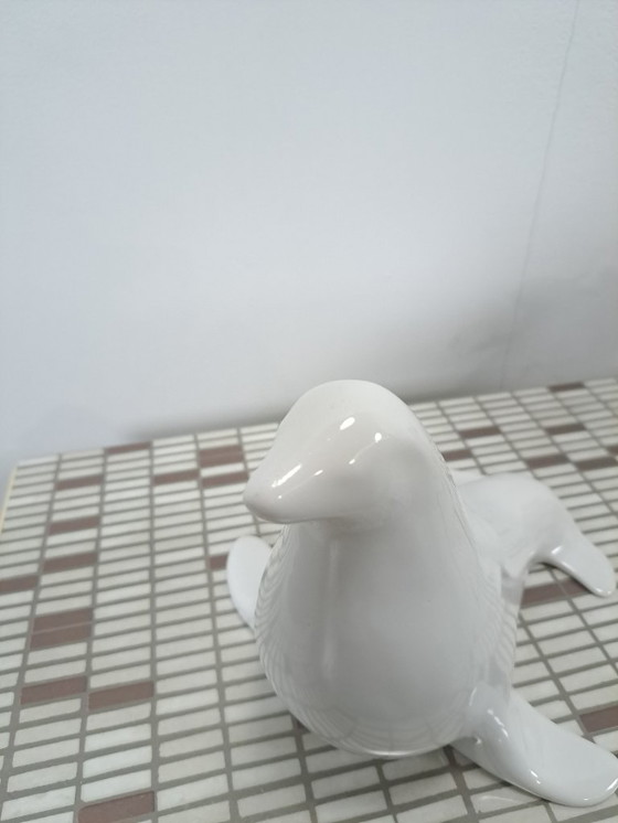 Image 1 of Goebel West Germany wit porseleinen beeld zeehond