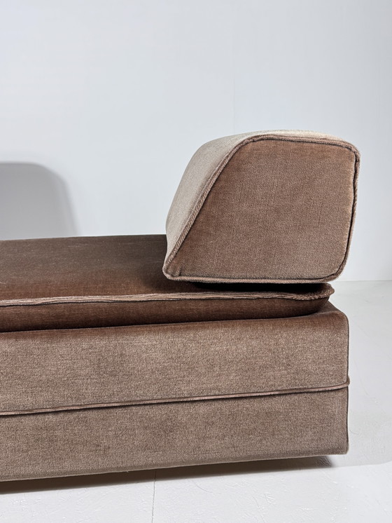 Image 1 of Vintage modular sofa mohair velvet