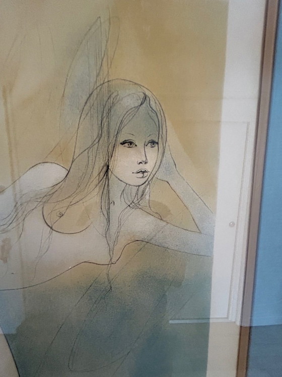 Image 1 of Lithografie van Jean Baptiste Valadié, drukproef van de kunstenaar