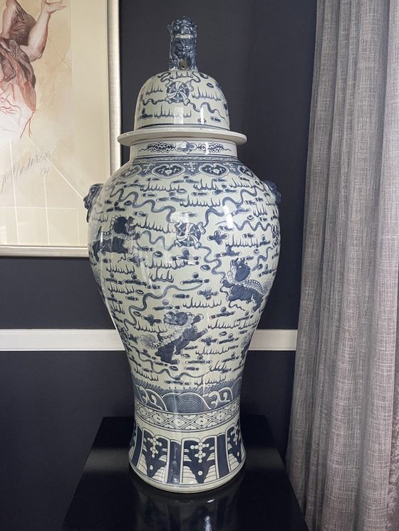 Image 1 of Eichholtz Covered Vase Pensinula