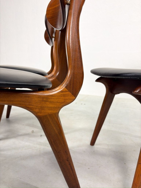 Image 1 of Set of dining room chairs 'Snavel' by Louis van Teeffelen