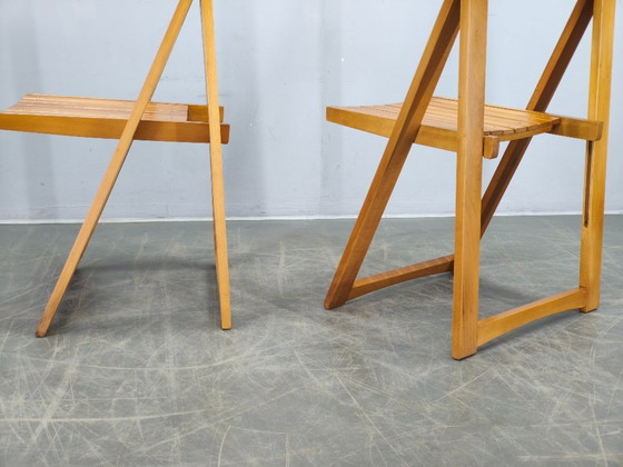 Image 1 of Ensemble de 4 chaises pliantes Trieste d'Aldo Jacober pour Alberto Bazzani