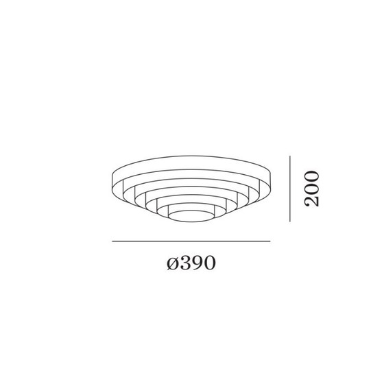 Image 1 of J.J.W. Design Deckenleuchte – Jules Wabbes für Wever & Ducré – Silber