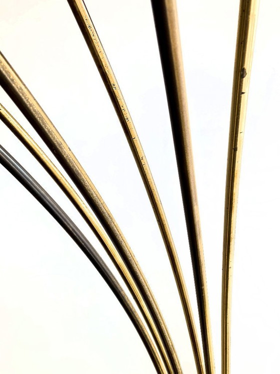 Image 1 of Grote 6-tak boog vloerlamp - Italië. 1950