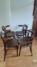 4x Thonet, variante n. 24, '70, prodotto in Romania