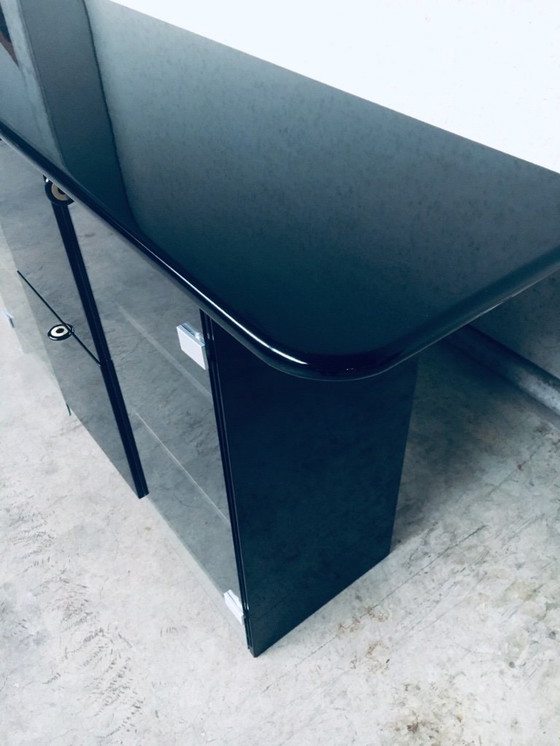 Image 1 of Postmodern Design Highboard Bar Chest by Luigi Saccardo for Gasparello, Italy 1980's