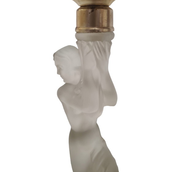 Image 1 of Art Deco tafellamp met halfnaakte vrouw, circa 1930