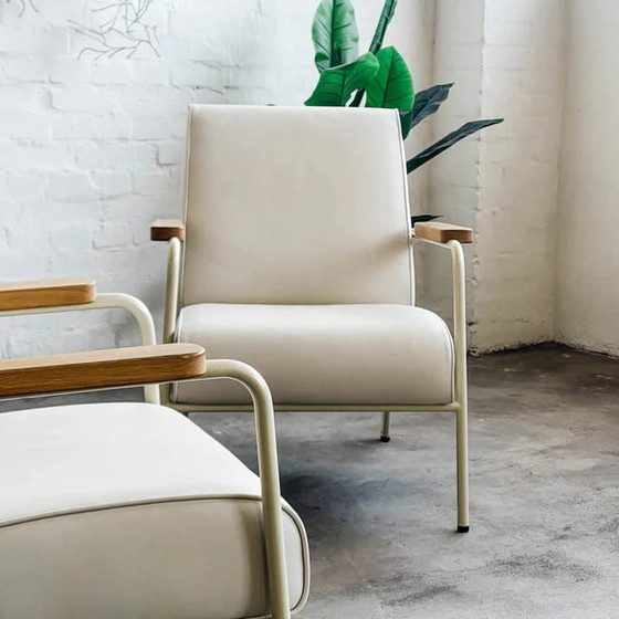 Image 1 of Vitra - Fauteuil de Salon - Sillón - Blanco - Cuero - Excelente estado