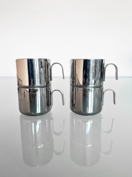 Image 1 of Ensemble de quatre tasses à expresso vintage au design Guido Bergna
