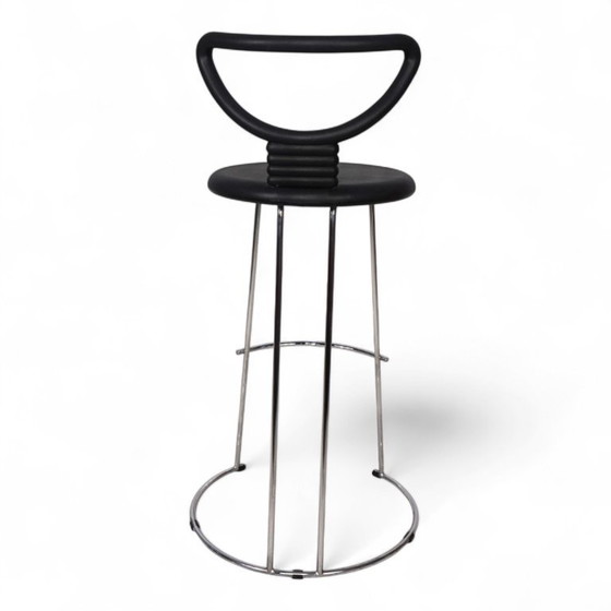 Image 1 of Fasem Italia 3-piece set of postmodern bar stools by Nobu Tanigawa, 1990