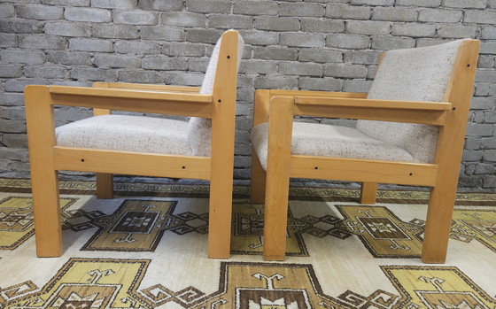 Image 1 of Paar bouclette wollen fauteuils 1970