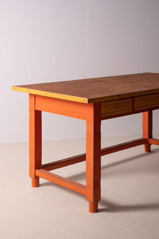 Image 1 of Martin Nyrop Copenhagen City Hall Desk, 1905 Rud Rasmussen