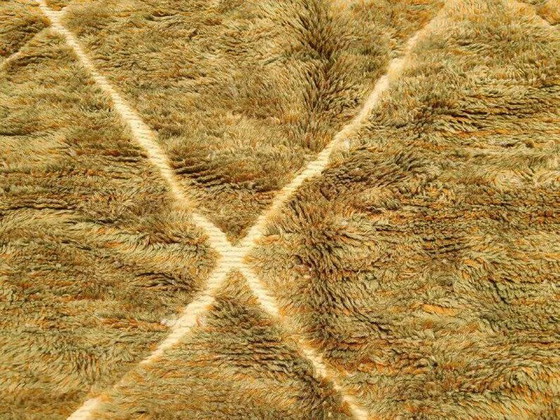 Grande tappeto Mrirt marocchino ocra e senape 350x300 cm – motivo a rombi – Tappeti, Lana, Cotone, Bohemian (photo 5 of 14)