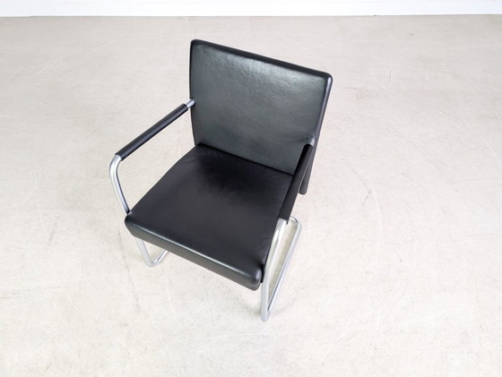 Image 1 of Juego de 5 sillas Walter Knoll Jason Lite 1500, cuero negro