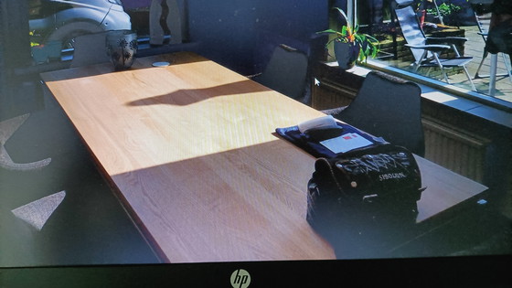 Image 1 of Mesa de comedor con tapa de cristal y/o madera