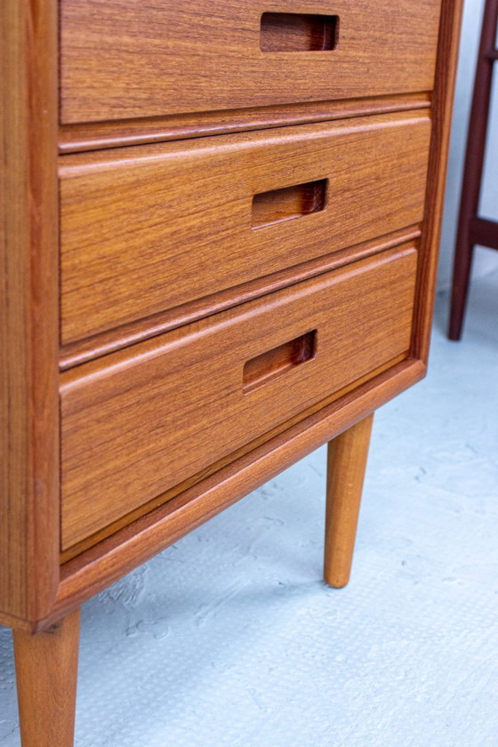 Image 1 of Vintage teak chest of drawers, sideboard, highboard, Danish style, 1960s