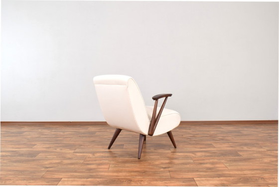 Mid-Century Modular Polish Armchairs, 1960s, Set of 2 – GFM, Wood, Wool (photo 13 of 20)