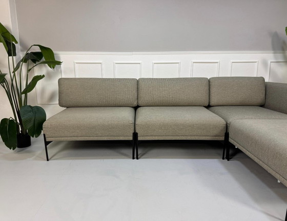 Image 1 of Bolia Caisa Sofá Tela Gris Sofá Modular Gris Negro + Taburete