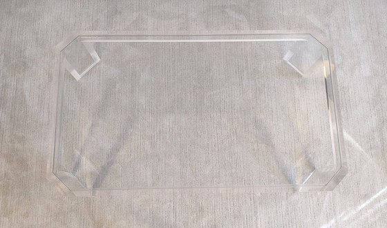 Image 1 of 😍✨ Stunning Altuglas and glass coffee table – signed Marc Micoud, circa 1970 ✨😍